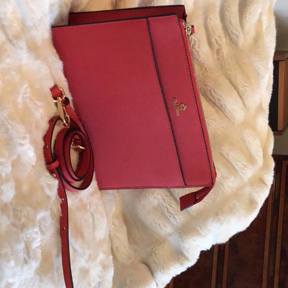 Red Fleece crossbody bag